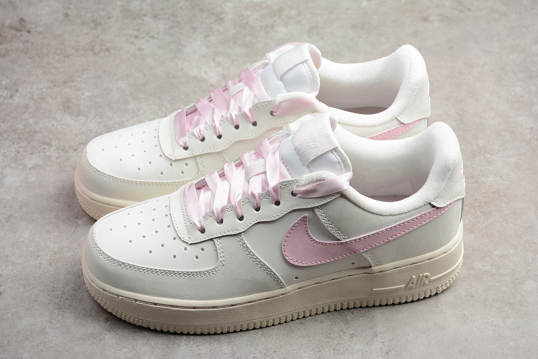 Womens Nike Air Force 1 Low Gs Sail Artic Pink 314219 130