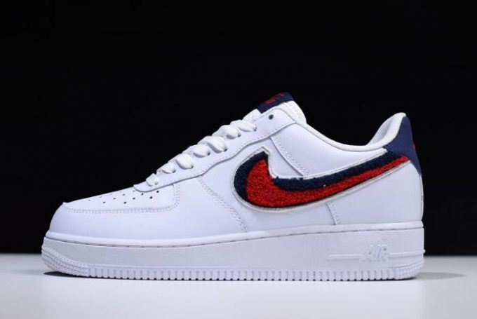 air force 1 with red and blue