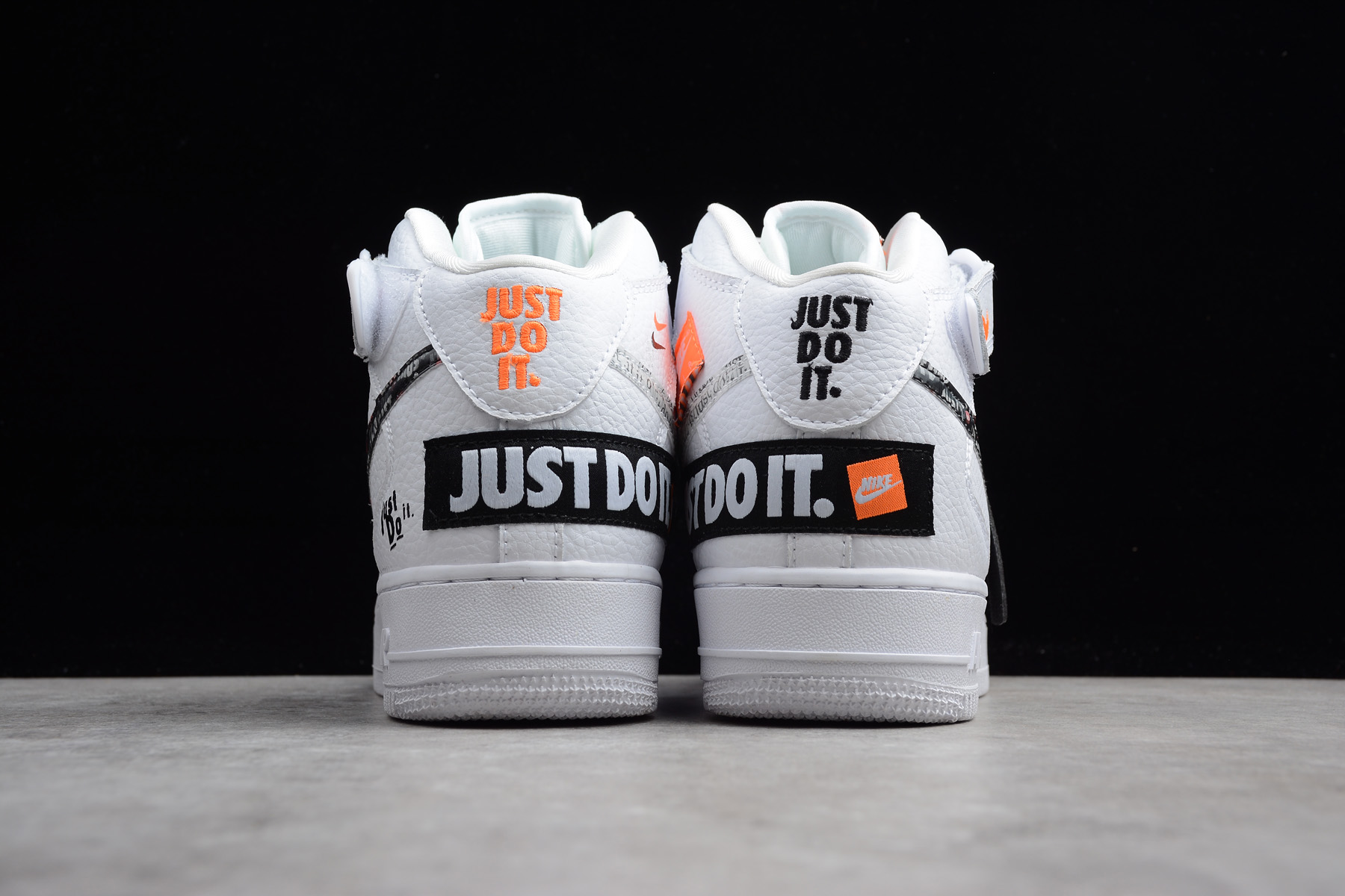 nike air force 1 mid just do it white