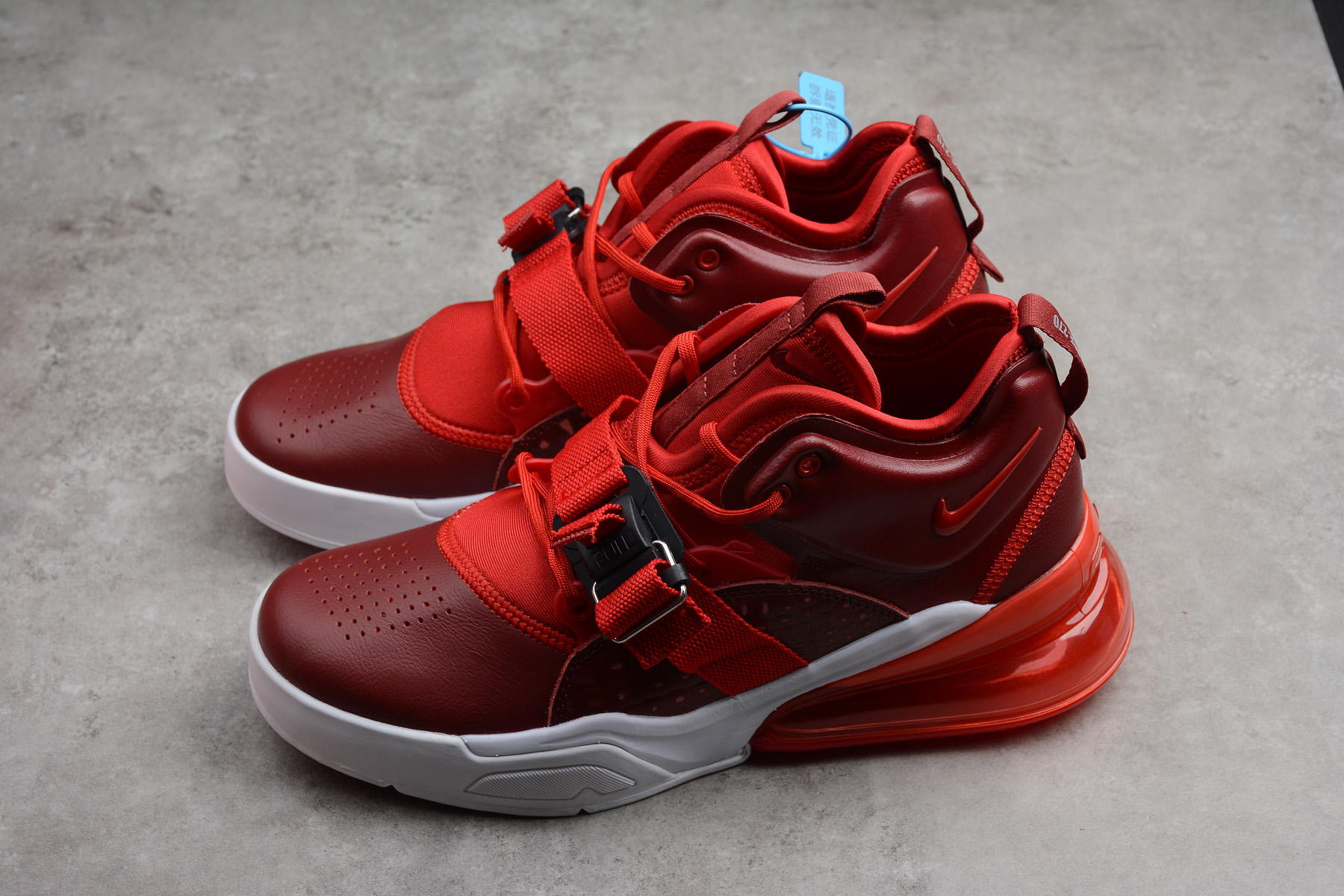 New Nike Air Force 270 “red Croc” Team Redgym Redwhite Ah6772 600