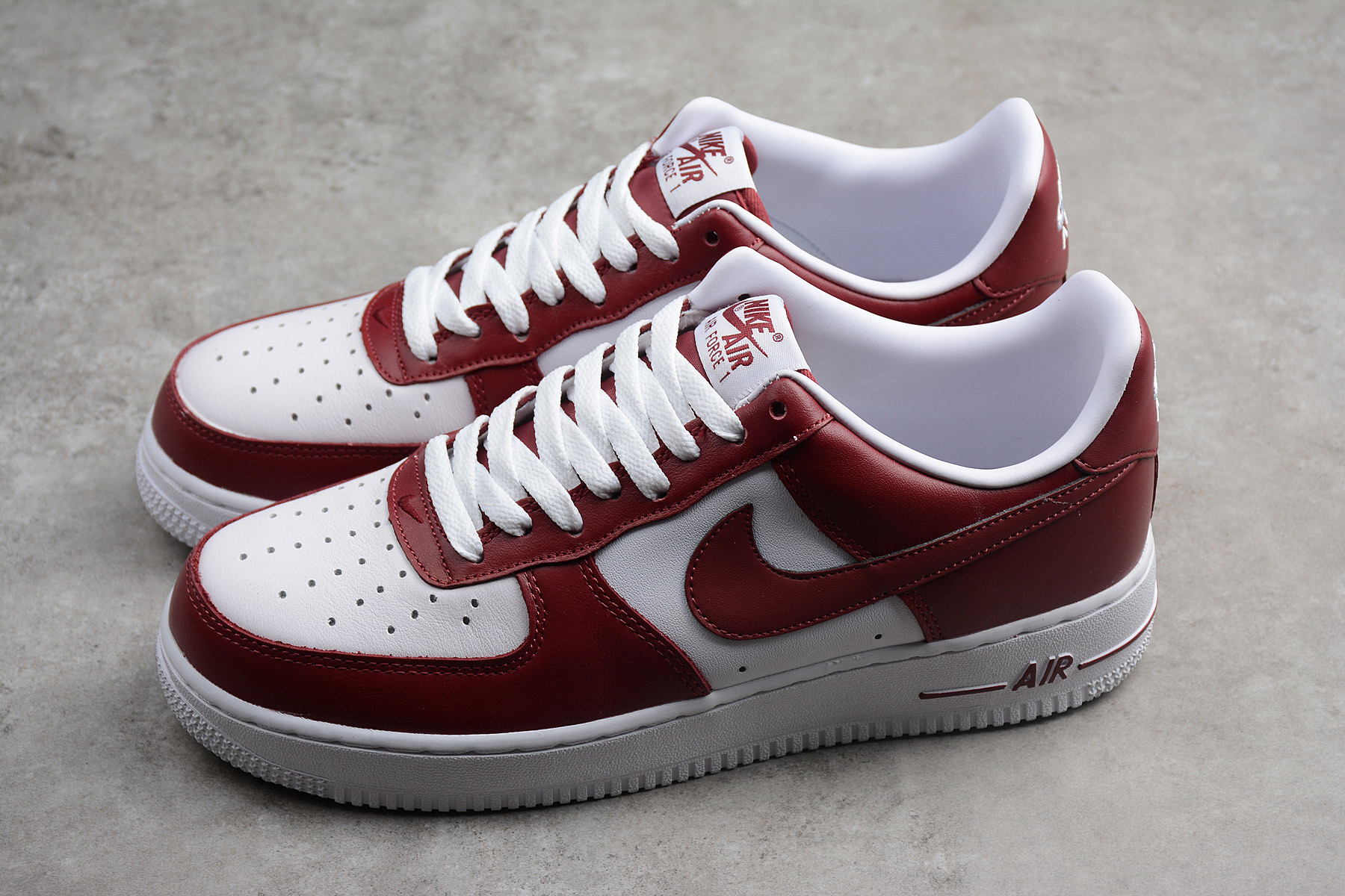 Men's Nike Air Force 1 Low Team Red/White Sneakers AQ4134-600