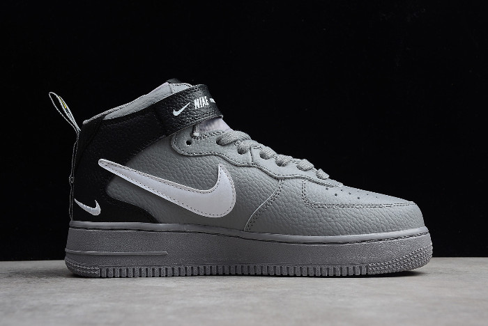 Buy Nike Air Force 1 AF1 Mid ’07 LV8 Wolf Grey/White-Black Sneakers
