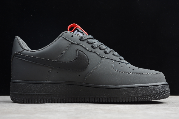 air force 1 black anthracite red