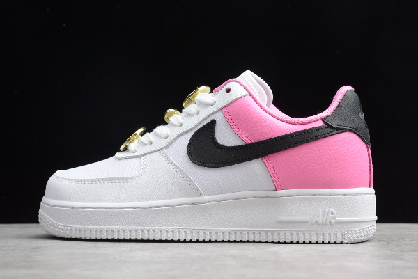 pink black white air force 1