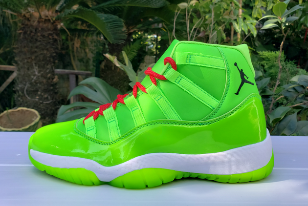 Air Jordan 11 Fluorescent Green Shoes 