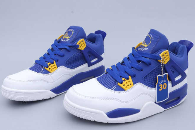 retro 4 blue and yellow